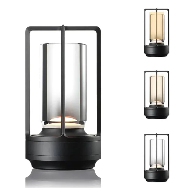 Lampe LED sans fil, modèle noir à anse, photo du catalogue source