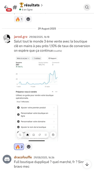 Jarod - Discord · 29 août 2025 · troisième vente