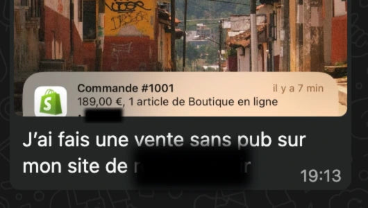 Échange client après une validation